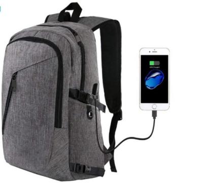 中国 注文のロゴ メンズUSBの充満港が付いている反盗難ビジネス ラップトップのバックパック 販売のため