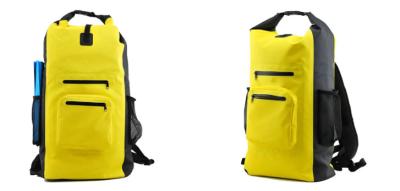 中国 ポリ塩化ビニールの任意防水ハイキングのバックパックの多サイズを支持する個人化された600Dポリエステル 販売のため