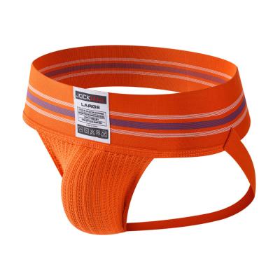 China Antibacterial Soft Breathable Wide Waistband Mens Sexy Underwear Jockstrap Briefs Men G - String Thongs for sale