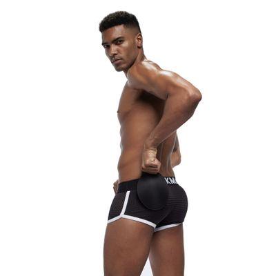 China Mesh Mens Padded Underwear Antibacterial High Quality Boxer Shorts With Hip Protection for sale