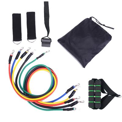 China Wholesale 11pcs/set Fitness Pull Rope Band Resistance Bands Latex Strength Gym Equipment For Home Yoga Pull Rope Set for sale