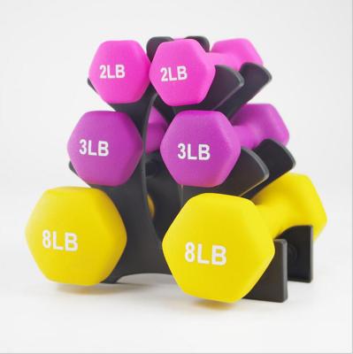 China Iron Free Home Weightlifting Neoprene Fitness Weight Adjustable 10kg Dumbbells Set On Sale for sale