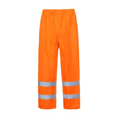China Wholesale Water Proof Workwear Reflective Pants Work Safety Men's Working Orange Hi Vis Trousers for sale