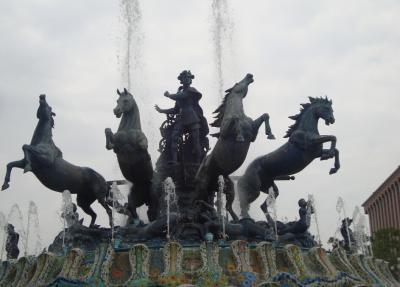 China Garden Horse Water Stone Fountain Sculpture for sale