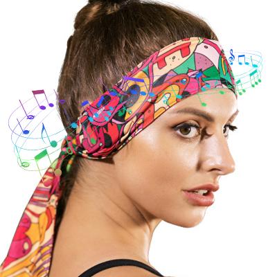 China Outdoor soft BT sports music music headphones stereo sound headband headband, earphone sleep headband for woman and man for sale