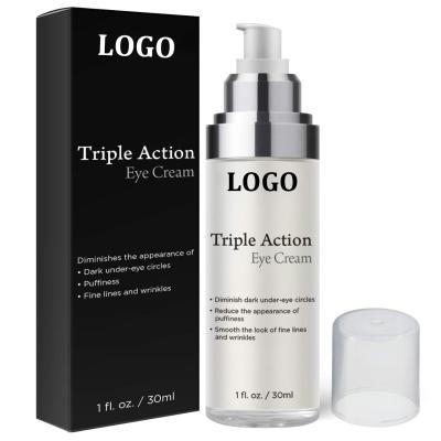 China Anti-Puffiness OEM Organic Anti Aging Eye Cream For Eye Bag Removal, Reduce Dark Circles And Puffiness for sale