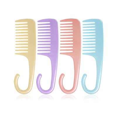 China For Home Use Baihe Hare Care Tools Glitter Plastic Injection Shinny Hair Comb For Women With Hook for sale