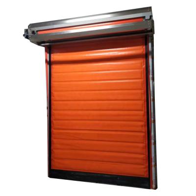 China Waterproof Automatic Industrial Cold Room Fabric Roll Up Fast High Speed Door For Frozen for sale
