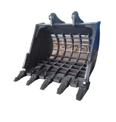 China Construction works China Construction Machinery Custom Heavy Rock Grill Excavator Bucket for sale