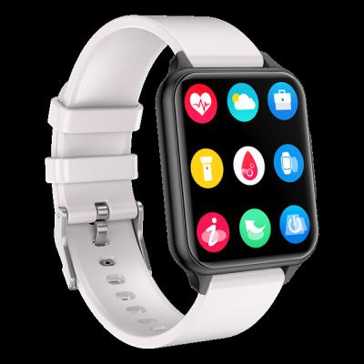China Touch Screen Multiple Sports Health Men Women Body Temperature Heart Rate Monitor Fitness Smartwatch Square Screen for Mobile Phones BT for sale