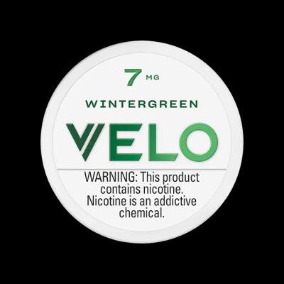 China Velo Wintergreen 7MG Nic Pouches for sale