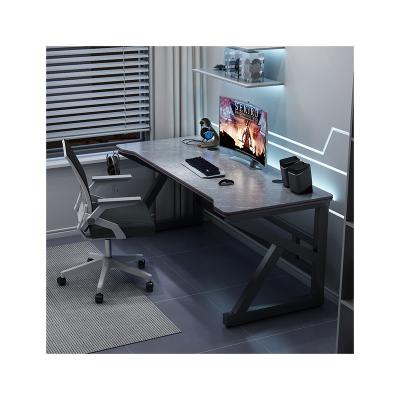 China (Size)Adjustable LED RGB Z Shaped Computer PC Gaming Desk Gaming Table For Internet Cafe Computer Desks for sale