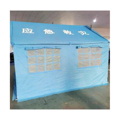 China Diagonal tying type Haoyu wholesale waterproof army military tents Oxford rescue outdoor camping camouflage dining tent for sale