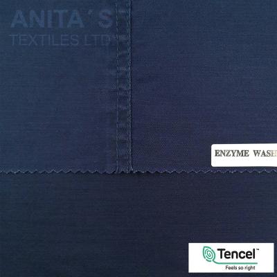 China Dye Woven Tencel Cotton Spandex Chunk Stretch Fabric Natural Soft And Breathable Sustainable Eco Friendly for sale