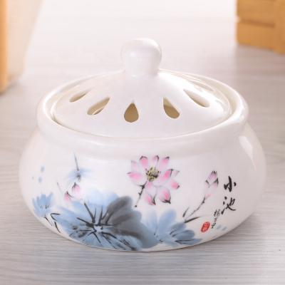 China A Warmer Sensitive Ceramic Candle Oil Burner Scent Oil Burner With Candle Tray for sale