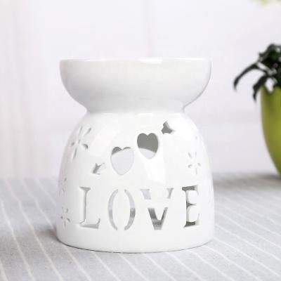 China Ceramic Burner Warmer Decorative Candle Holder Oil Burner Oil Aroma Ceramic Burner for sale