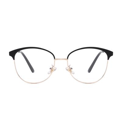 China High Quality Anti Blue Light Fashion Eyewear Computer Reading Glasses Stainless Fashion Glasses Frames Round Optical Frames for sale