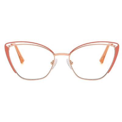 China For Inquiry Price Reading Glass Home Unique Blue Light Glasses Frame Metal Prescription Monocle Optical Frame for sale