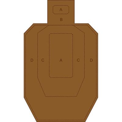 China Shooting Practice Customized Official IPSC Shooting Target Cardboard Paper Target for sale