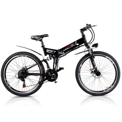 Китай 8 Магнитная педаль 48V 10AH MTB стиль складной электрический велосипед 24 дюйма 26 дюймов опциональный одноместный продается