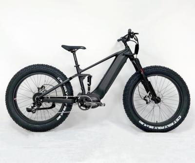 Chine 48V 1000W vélo électrique à traction moyenne 26 pouces pneu gras pleine suspension VTT à vendre