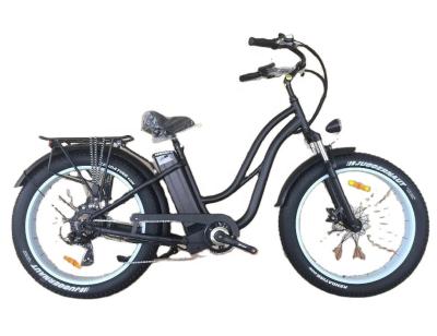 Chine Step Thru Ebike 7 Speed Electric City Bike 48V 500W 750W Electric Bike 26*4.0 Fat Tire Electric Bike For Ladies à vendre