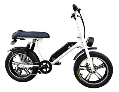 Chine 20 Inch Step Thru Fat Tire Electric City Bike Full Suspension 48V 500W 750W Electric Bicycle Electric Fat Bike à vendre