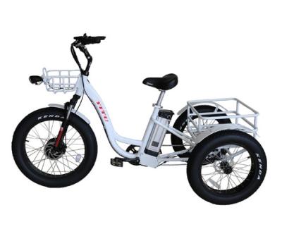 Chine V avant et frein à tambour arrière 3 roues Trike électrique alimenté par moteur de moyeu avant à vendre