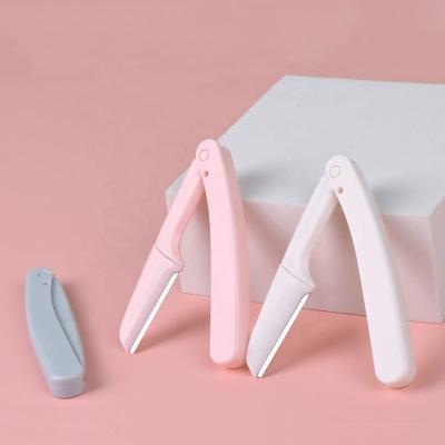 China Hot Selling Eyebrow Razor Foldable Eyebrow Trimmer Eyebrow Shaving Razor for sale