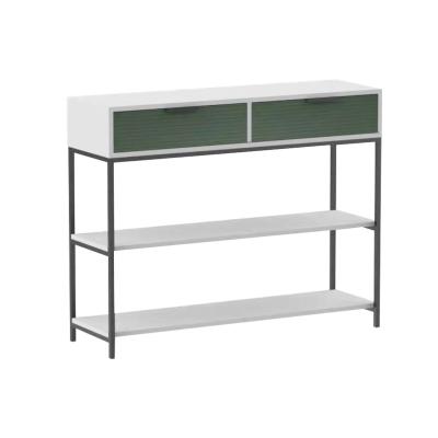 China Line New Colored Outdoor Line Surface Living Room Crafts Melamine Melamine Furniture Sets Modern Steel Wood Console Table Hall Way Entrance Entryway Sofa for sale