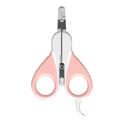China Viable Premium Stainless Steel Scissor Blades Dog Cat Pets Safe Nail Clipper Handle Cat Nail Clippers for sale