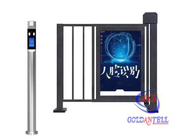 China Meia porta de acesso feita sob encomenda do reconhecimento de cara da propaganda exterior do painel LCD dos torniquetes da altura para a entrada de estacionamento à venda
