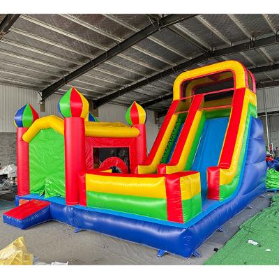 China Cartoon Waterproof Commercial Inflatable Bouncy Combo Girl Bouncy Castle Slide Race Challenge Bouncer Castle Game Fun Kids Inflatable Obstacle Course for sale