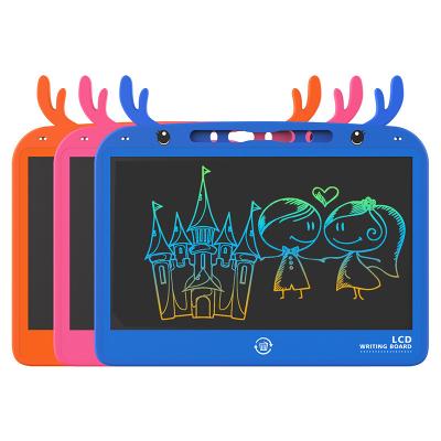 China Movable Leaves 13.5 Inch Deer Shape Kids Educational Toys LCD Writing Tablet Board Digital Drawing Note Painting Pad for sale