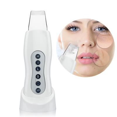 China OEM ODM Portable Skin Scrubber Spatula DEEP CLEANSING Ultrasonic Facial Face Peeling Beauty Personal Care Skin Scrubber for sale