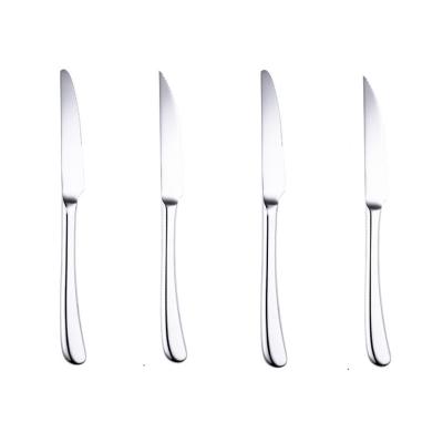 China Sustainable Food Grade Stainless Steel Cutlery Forks Steak Knife Fork Spoon Mirror Polished Dishwasher Safe for sale