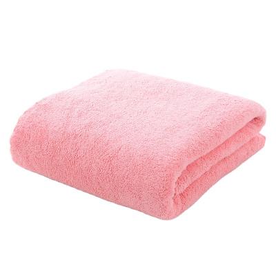 China Hot Sale 2022 Hot Sale Custom Luxury Soft Microfiber Fleece Bath Towel Coral QUICK DRY Big Size for sale