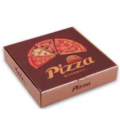 Chine Boîtes à pizza en papier kraft biodégradable à la couleur personnalisée avec logo à vendre