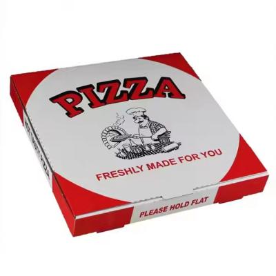 China Personalisierte Größe Logo biologisch abbaubares Lebensmittelpapier Pizza-Boxen Pappe starre Kartons Einweg-Fastfood-Verpackungen zu verkaufen