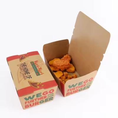 Cina Al dettaglio scatole di pollo fritto su misura in carta - imballaggi per fast food per alimenti in vendita