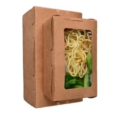 China Op maat gemaakte, milieuvriendelijke, fastfood-container voor kraftpapier Te koop