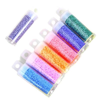 China Fashionable miyuki delica cuentas beads 11/0 wholesale multicolor 2mm glass seed necklaces earrings jewelry matte pastel DIY seed beads for sale