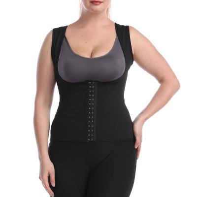 China New Viable Women Body Shaper Vest Sauna Sweat Suit Weight Loss Waist Trainer Shirt Workout Top Hot Sweat Adjustable Fitness Shapewear for sale