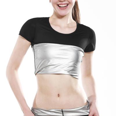 China New QUICK DRY Corset Slimming Tops Sauna Suit Women Body Shaper Weight Loss Shirt Waist Trainer Workout Sweat Fitness Shapewear for sale