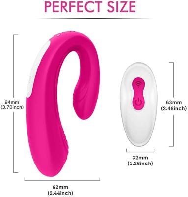 China Rechargeable Clitoral & G-Spot Vibrator, Waterproof Couples Vibrator, Wireless Remote Control Clitoris G Spot Stimulator for sale