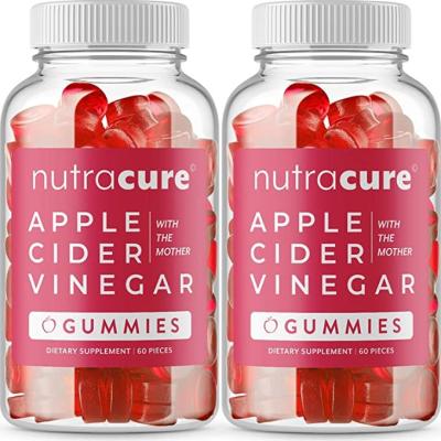 China Nutracure Apple Cider Vinegar Gummies For Slimming Weight Loss, Detox, & Cleanse Immune Organic Non-GMO ACV Gummies for sale