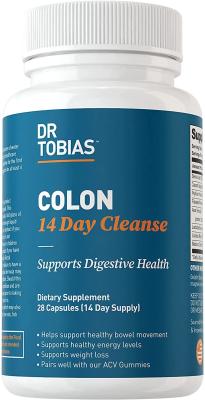 China Dr. Tobias Colon 14 Day Cleanse, Dietary Supplement Capsules ,Weight Management 28 Capsules (1-2 Daily) for sale