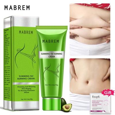 China MABREM Avocado Slimming Cream Lose Weight Fat Burning Massage Thin Waist Legs Arms Firm Skin Body Cream for sale