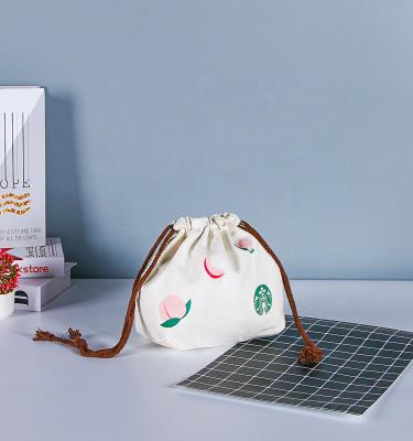 China Wholesale Price Folding MINI Canvas Handbag White Color for sale