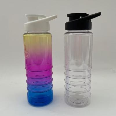 China Renewable Flip-Top RPET Water Bottle, TRITAN Handle Design Cup, AS Single-Layer Advertising Cup, GRS Certified for sale